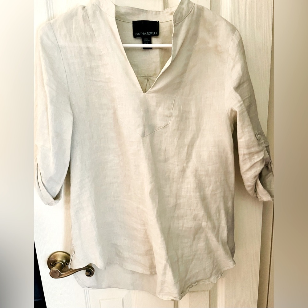 Linen tunic shirt
